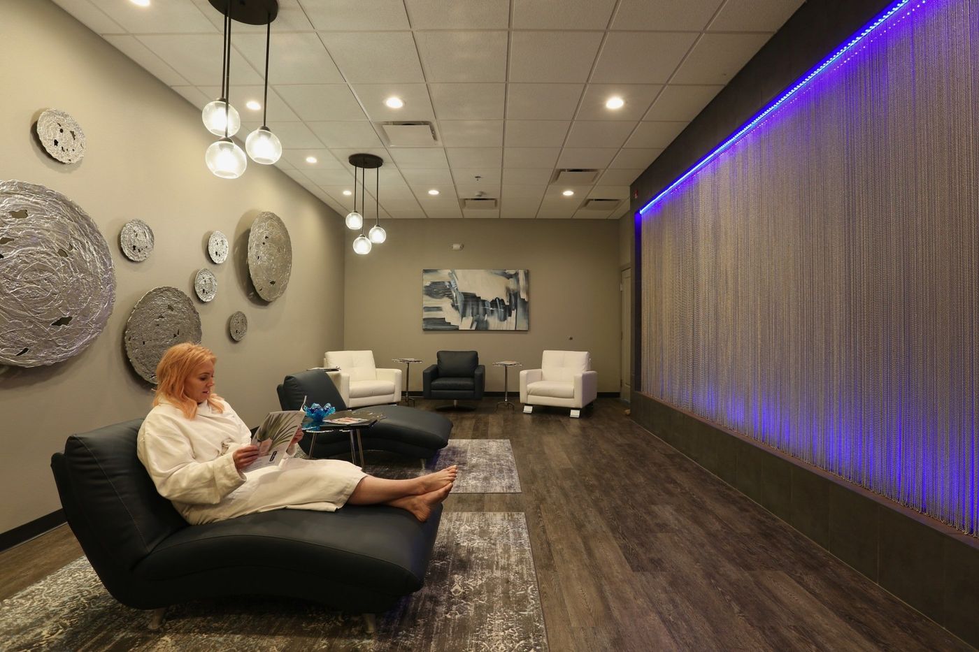 Warm and inviting spa interior at Hair Success in Fargo, ND